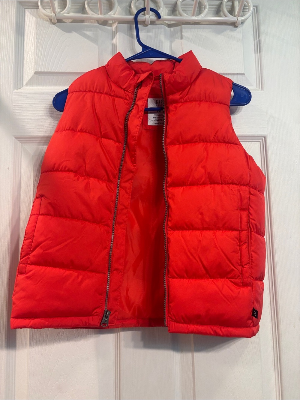 GAP Bright Red Quilted Puffer Vest